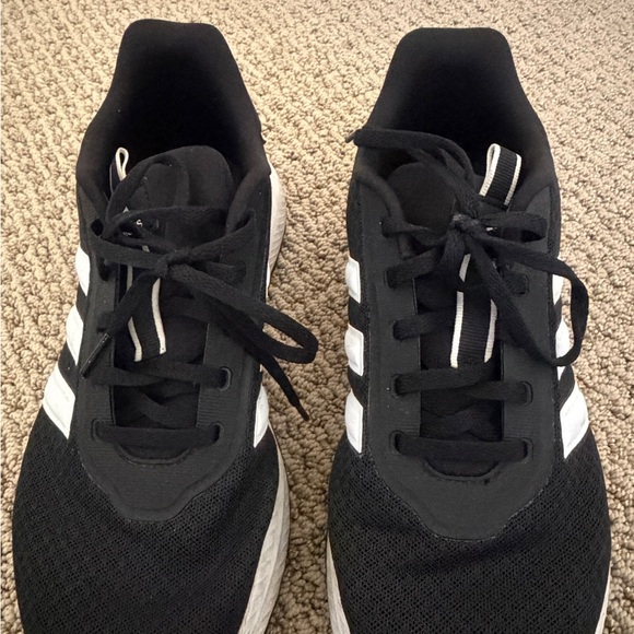 Adidas Black Sneakers with White Stripes - Picture 2 of 10